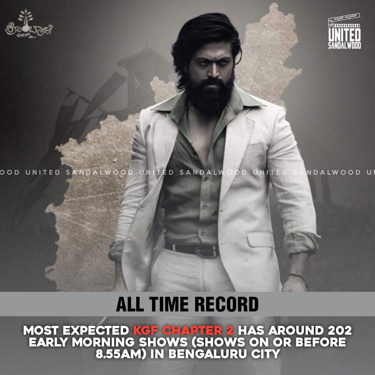 unitesandalwood's tweet photo. β’ KGF Chapter 2 from April 14th π₯π₯
.
#Kgf2π₯ #KGF2 #KGF2OnImax #KGFChapter2 #KGFChapter2OnApr14 #KGF2onApr14 #KGF2InCinemas #HombaleFilms #Yash #RockyBhai #RockingStarYash #SandalwoodUnited #KGFVerse #KGF2Bookings #KGFChapter2Bookings https://t.co/3HpFdL926n