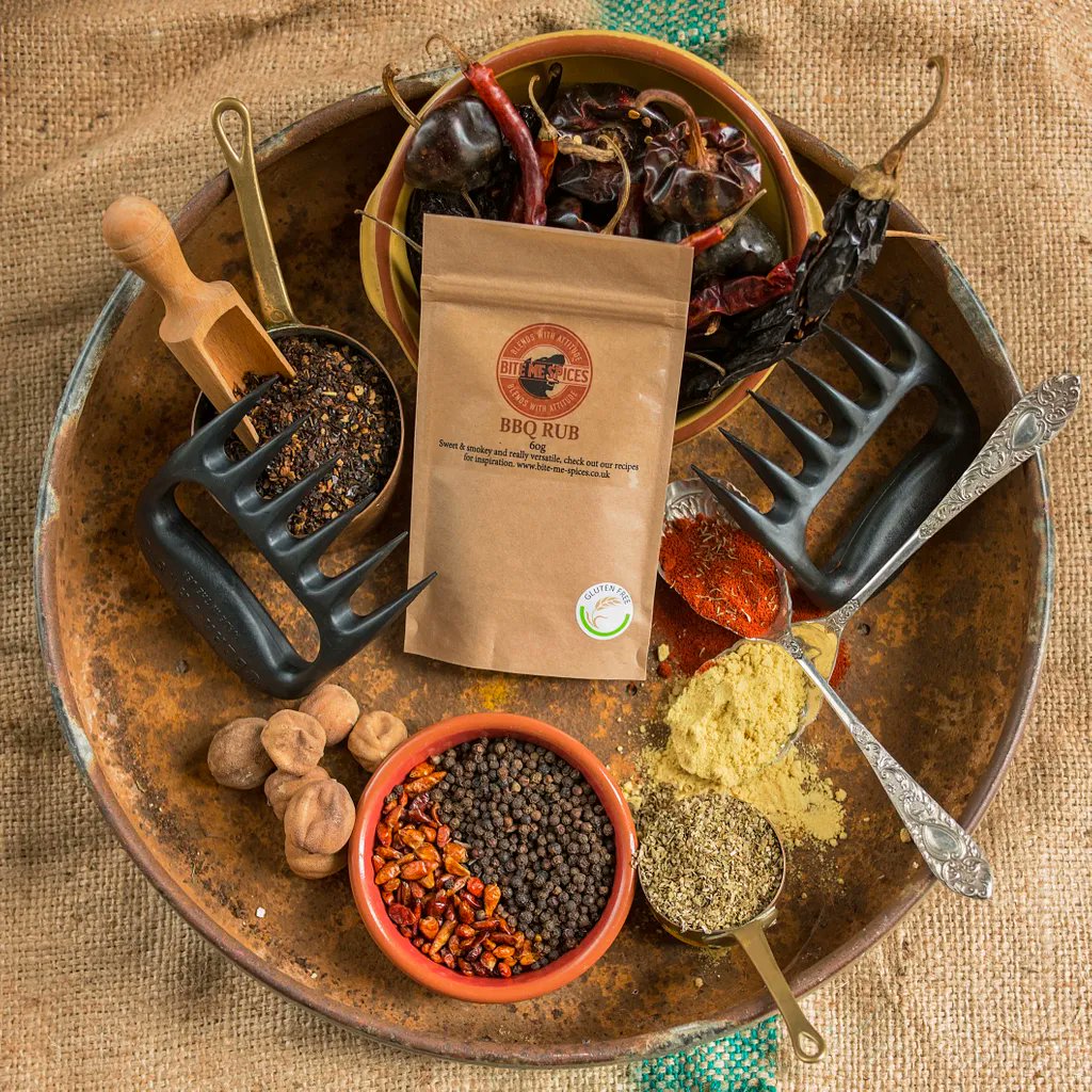 bitemespices's tweet photo. Get your orders in for the bank holiday Monday. Looks like #BBQweather and we don't get many of those! Order by lunchtime Thursday and the parcel should arrive over the weekend. Highly recommend our #sweetandsmokeyBBQrub and our #NutRub https://t.co/tnS2JebE9J