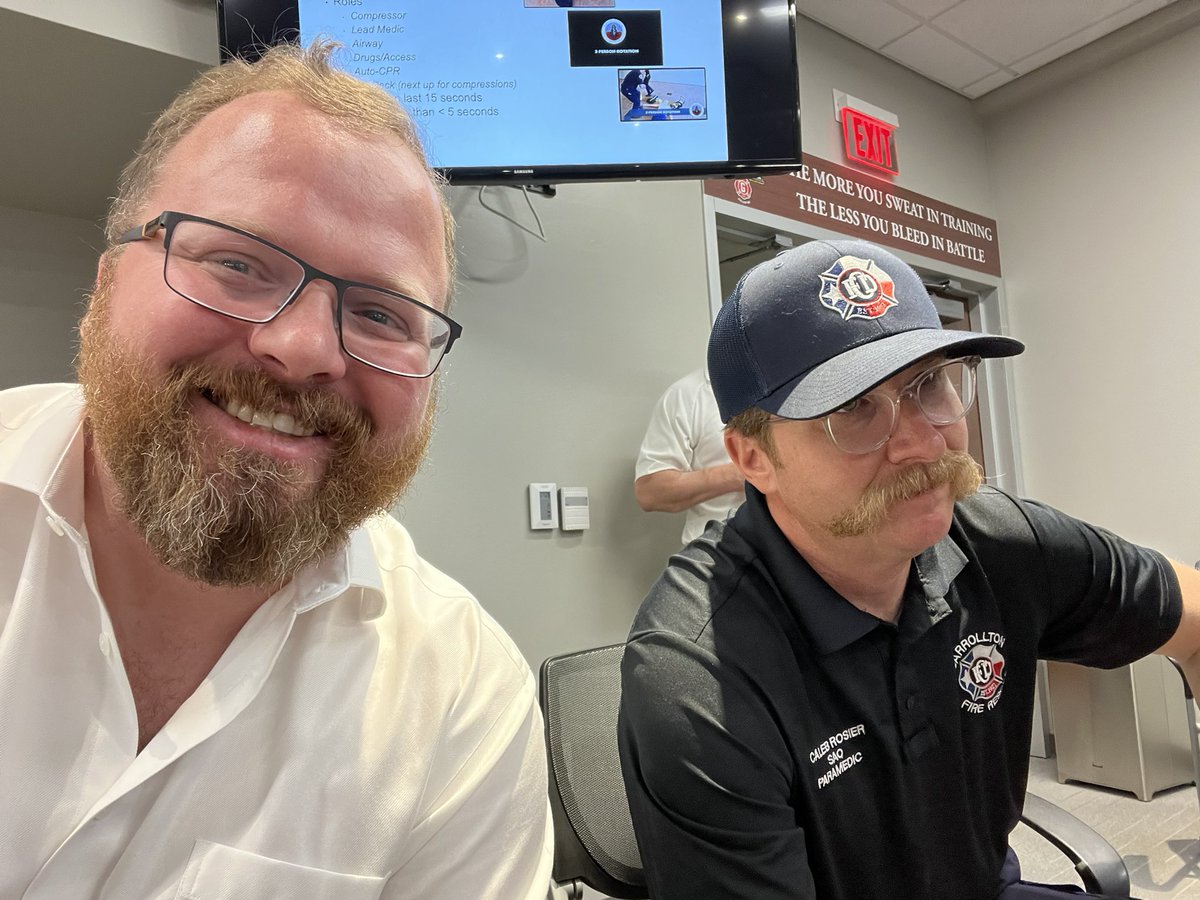 bigGermanMike's tweet image. My boy Caleb is so serious as a #HPCPR pod coach at the #Texas @ResuscAcademy. Thats why his crews are scoring 98 and 99% on evolutions. 💪