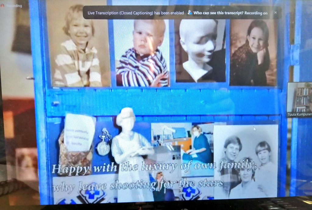 jajickulous's tweet image. Tulla Kumpunen from Finland, shared a Memories House project, showing the making of films depicting the creation of memory boxes. This work had a special emphasis on intergenerational participation.
#PerformingOralHistory
#reminiscence