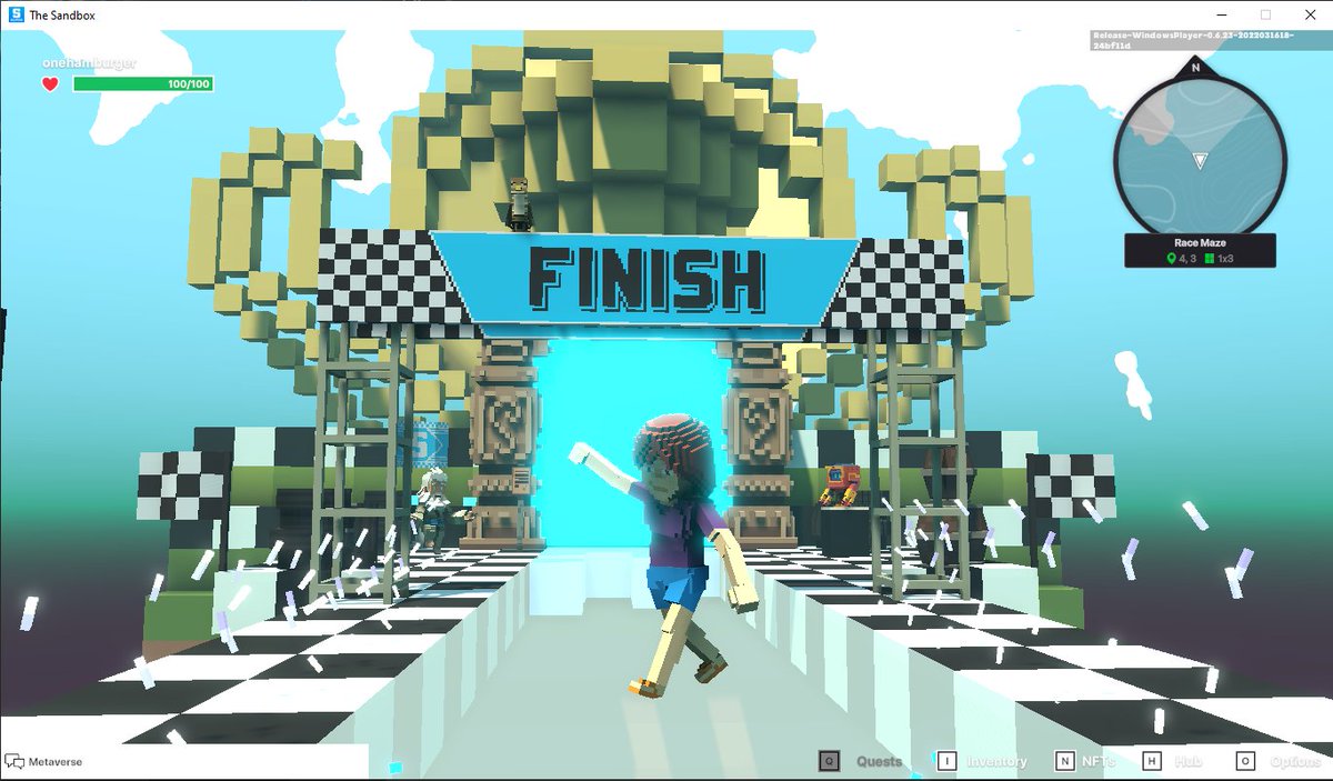 hamburger_one's tweet photo. @TheSandboxGame Lets'go Race Maze Yeah!!! https://t.co/MHMJpbZOUJ