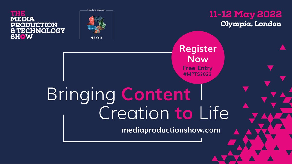 mpts_london's tweet photo. Why visit #MPTS2022?

The UK's biggest #production and #technology show returns next month! Including the most innovative companies from #audio, #postproduction, #lighting, and more.

You can't afford to miss this years show, book your FREE ticket at: https://t.co/u33DGWet9y https://t.co/KSHFFlO4ra