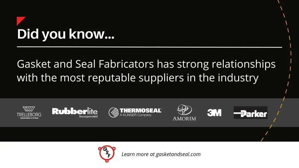 Gasket & Seal Fabricators (@gasketandseal) on Twitter photo GSF has strong relationships with the most reputable suppliers! 🚀 As a custom #gasket mfg & distributor for <a href="/ParkerHannifin/">Parker Hannifin</a> O-ring & sealing products, our multi-point inspection system ensures our customers’ materials are up to spec! View suppliers: buff.ly/3wOSXkV GSF has strong relationships with the most reputable suppliers! 🚀 As a custom #gasket mfg & distributor for <a href="/ParkerHannifin/">Parker Hannifin</a> O-ring & sealing products, our multi-point inspection system ensures our customers’ materials are up to spec! View suppliers: buff.ly/3wOSXkV