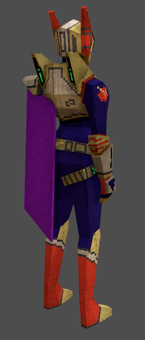 Davunkuman's tweet photo. GALACTIC THIEF #lowpoly #pixelart #blender3d #unionbytes https://t.co/Xgude7F4JW