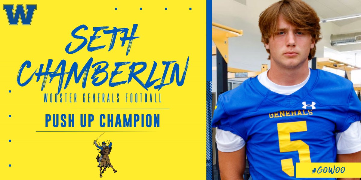 🚨 Congrats to our Push Up Champion <a href="/seth90774886/">seth chamberlin</a> !! #GoWoo 🚨