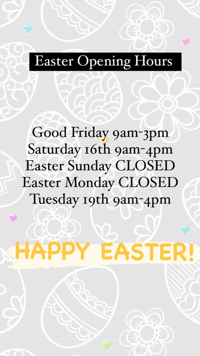 Easter Opening Hours