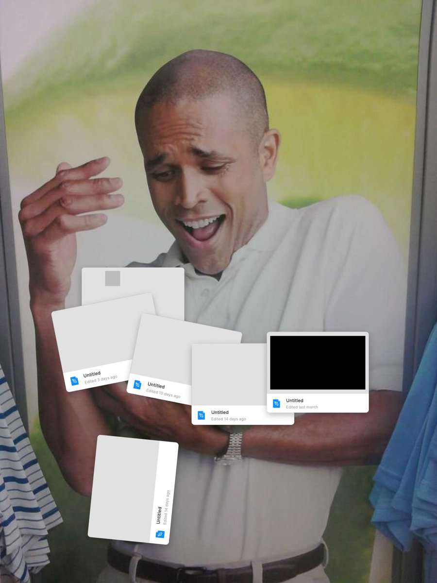 Joey 🙃 (@mrhammn) on Twitter photo whenever I open up my drafts tab in Figma whenever I open up my drafts tab in Figma