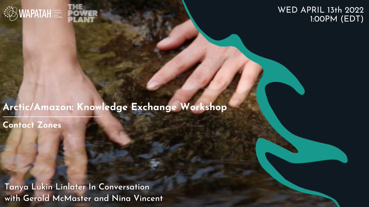 nataljaChe's tweet photo. Arctic / Amazon: Knowledge Exchange Workshop on Contact Zones |
Wednesday, April 13th at 1:00PM (EST) | Join #Wapatah Centre for a special event as part of the #ArcticAmazon project &amp; featuring Gerald McMaster, Nina Vincent &amp; contributing author Tanya Lukin Linklater🌿 https://t.co/12gWzMwYAV