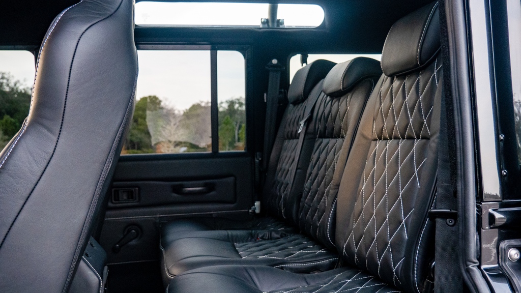 ECDautodesign's tweet photo. Introducing Project Nocturne, a custom Land Rover Defender 110 with an #LS3swap and painted in Santorini Metallic Black. See more, https://t.co/xotERQuBxr https://t.co/3nW6ZApKpd