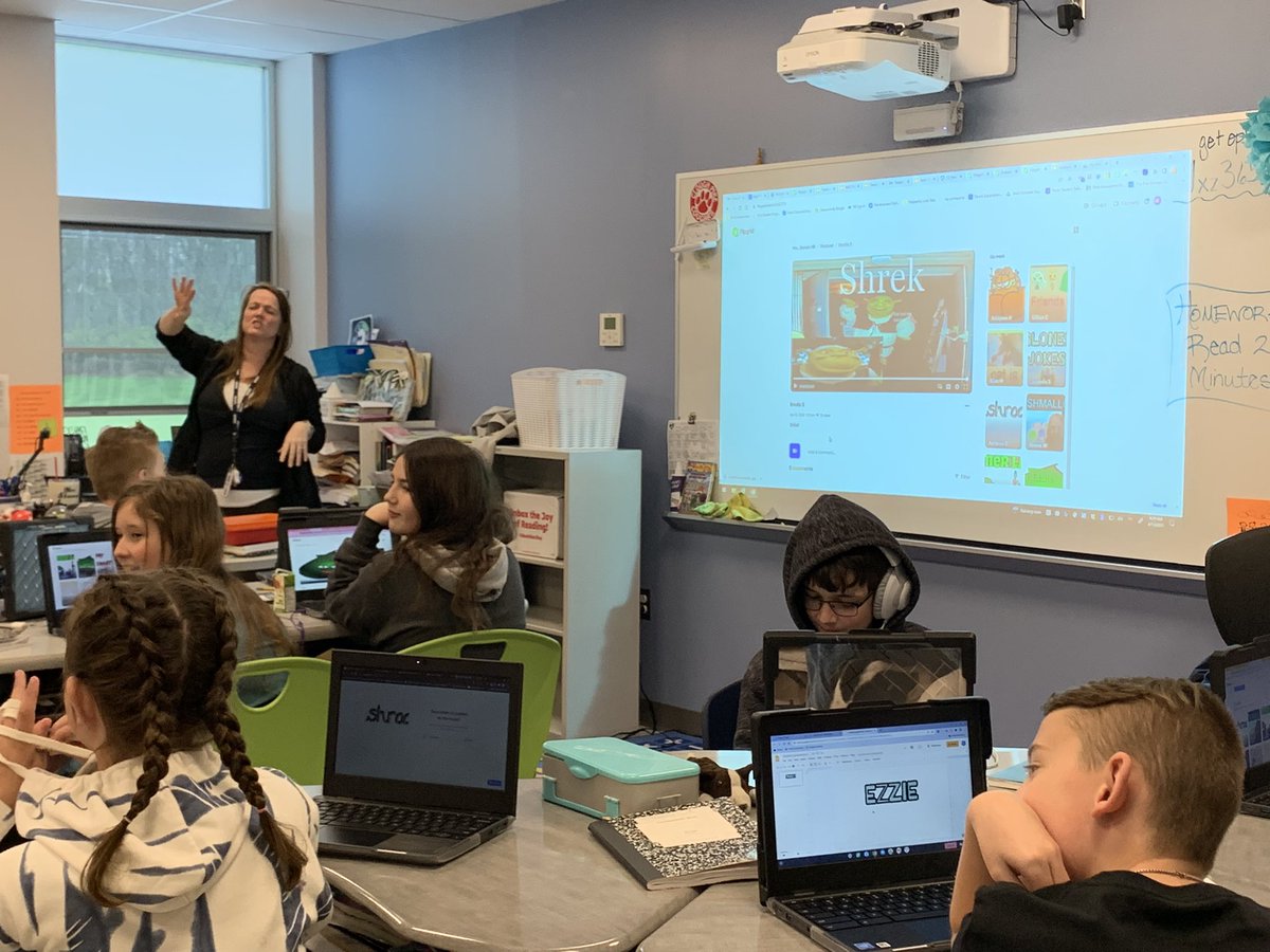 Thank you <a href="/BarbaraKenney5/">Barbara Kenney</a> for teaching <a href="/CloughPikeElem/">Clough Pike</a> 5th graders how to create podcasts on @Flipgrid .  Also for teaching us how to create infographics on <a href="/creativecloud/">Adobe Creative Cloud</a> . It will be a great choice to show learning. They loved it! <a href="/WestCler/">West Clermont Schools</a>