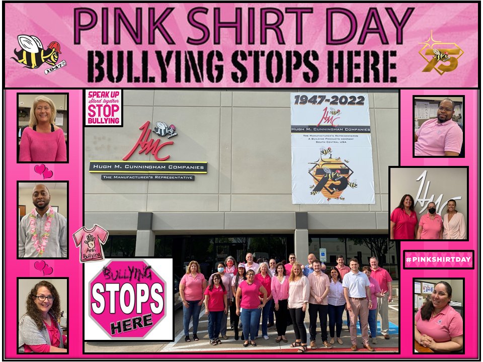 INTERNATIONAL DAY OF PINK was set up as a day for us to come together against bullying and discrimination in cities and towns all across the world. We proudly celebrate diversity at HMC today!! 
#pinkshirtday #pinkday #wearitpink #hmc