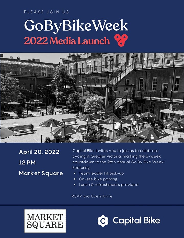 Next week we're welcoming <a href="/CapitalBikeCa/">Capital Bike</a> for the official media launch of Go By Bike Week 2022! 🚴