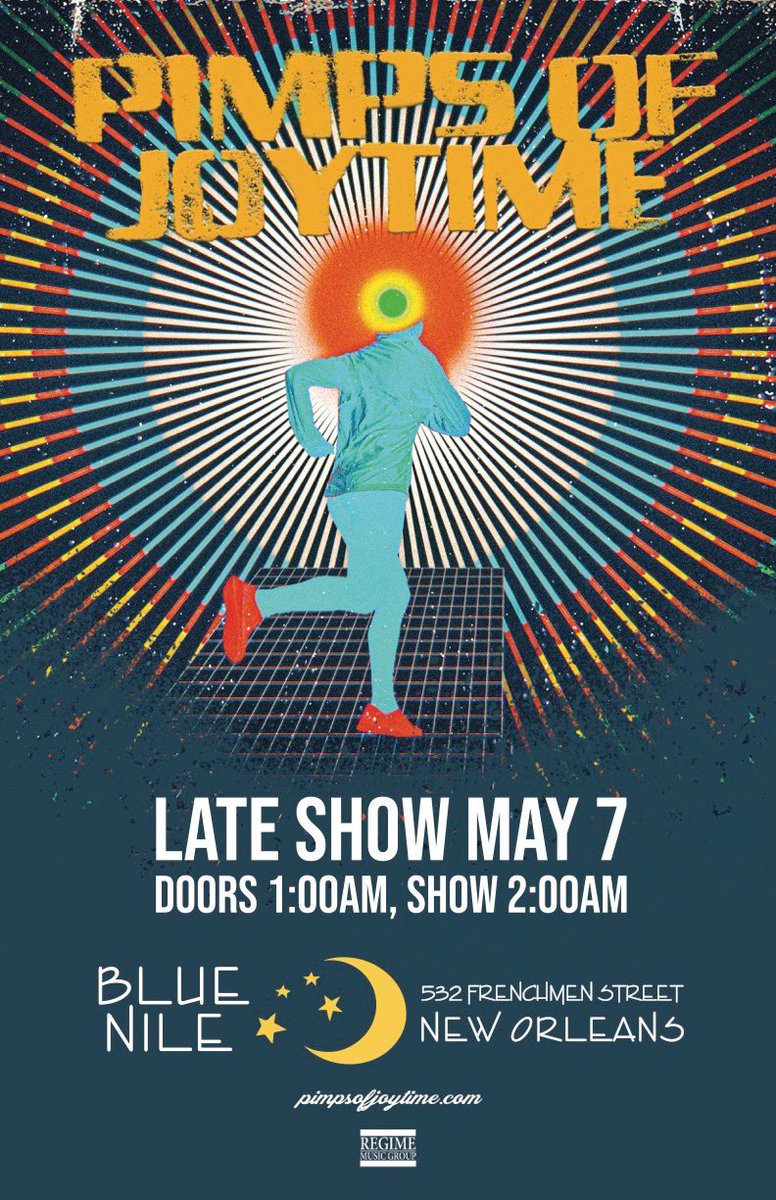 pimpsofjoytime's tweet photo. We’ve added a late night show during the 2nd weekend of #JazzFest! Saturday, May 7th at @BlueNileLive! Tickets are on sale now: https://t.co/iBt6xa4FAy
#pimpsofjoytime https://t.co/8FS2u0wmYc