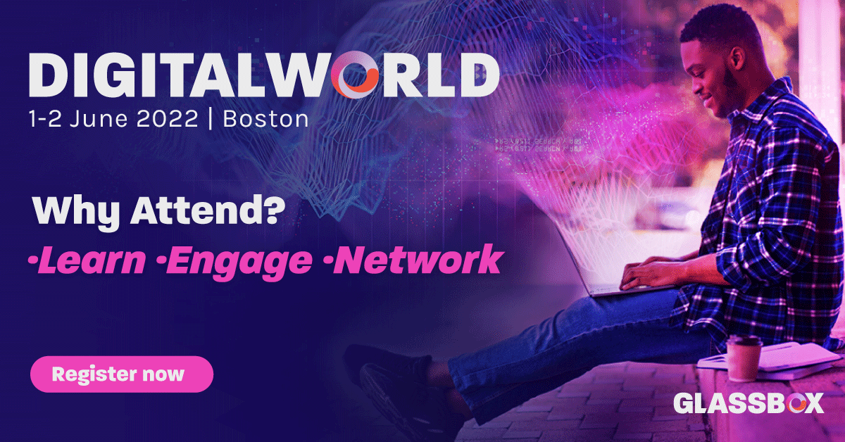 GlassboxDigital's tweet photo. Calling all digital innovators! 📲
Have you secured your #DigitalWorld22 ticket?
Don't miss:
✨ Inspirational speakers
✨ Insider knowledge from digital + CX pros
✨ Hands-on digital strategy workshops
✨ A fun rooftop party
✨ + more!
Register today! https://t.co/QiUXHfCSR9 https://t.co/4R16bIjgDX