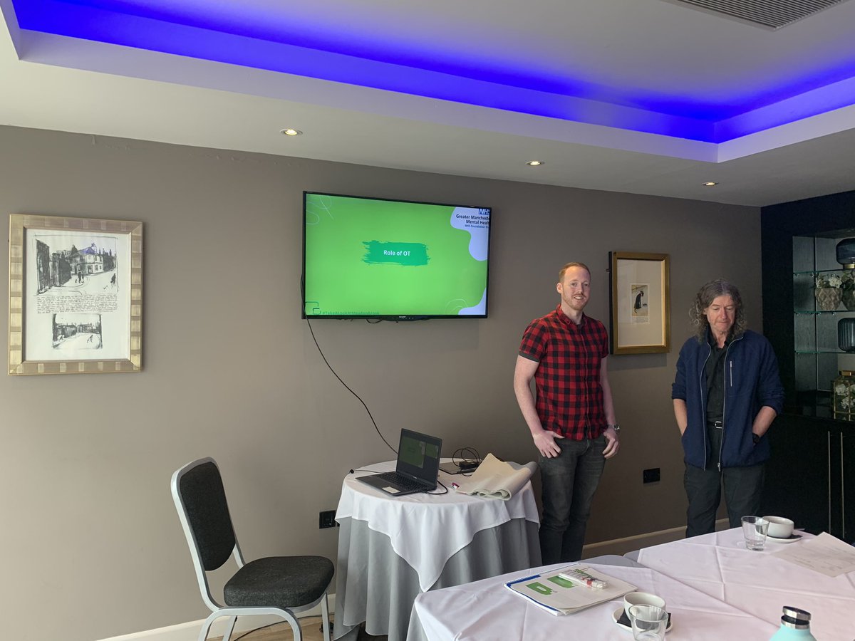 Frank, our Senior Practitioner in OT &amp; Jon our Eagleton OT, discussing the history of OT, their role in a patients journey &amp; plans for the future for our OT Team.

Occupational Therapists are key roles in ensuring our healthy ward ⭐️

<a href="/GMMH_NHS/">Greater Manchester Mental Health</a> 

#TakeALookAtMeadowbrook