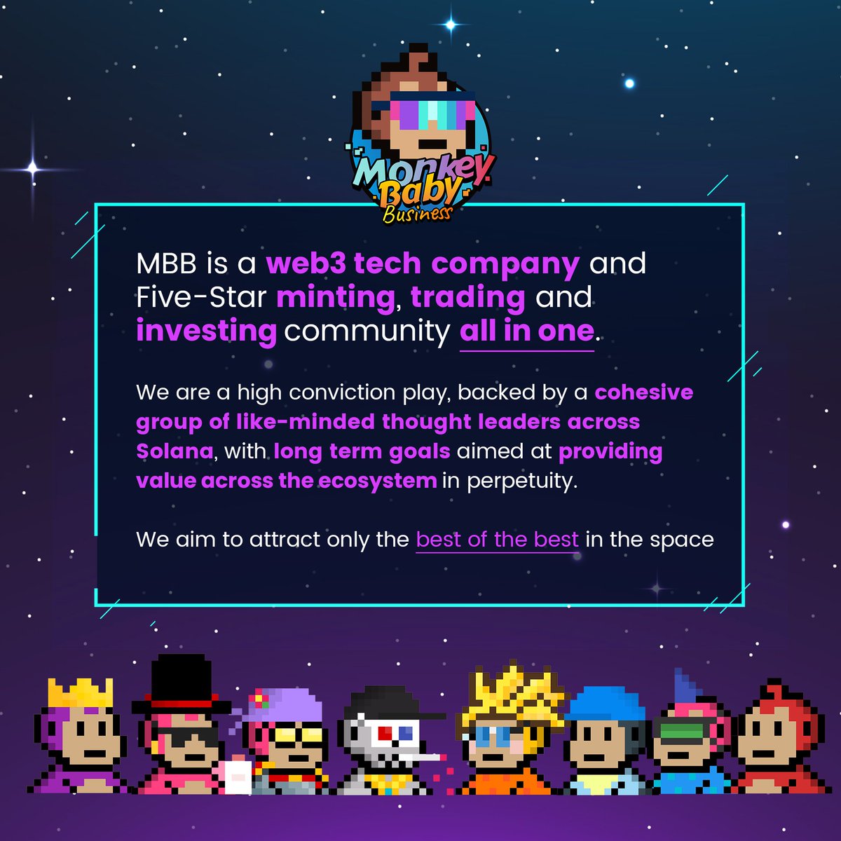 MonkeyBabyBiz's tweet photo. We're often asked "What is MBB?" or "What makes MBB so different?" 

Here's the answer for you in one simple graphic. 

Spread the word babies because we are just getting started 🚀🚀🚀 https://t.co/B0PqjEg959