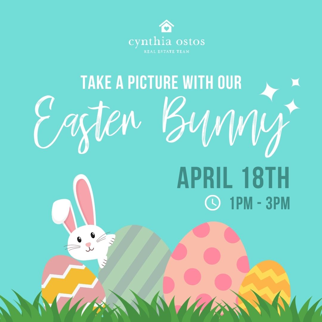 Meet and Greet with the Easter Bunny this coming Monday, April 18th from 1-3 p.m. 🐰Bring your friends, family, and your cameras/phones to take pictures &amp; grab a treat! 📷Head over to@cynthiaostosteam Cynthia Ostos Real Estate Team located at 168 Queen Street South Unit 106