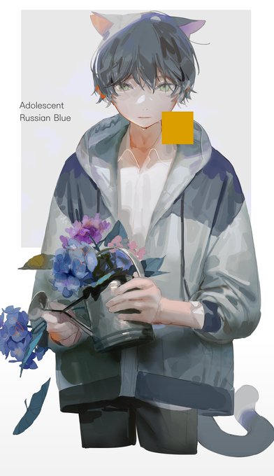 思春期のロシアンブルー 