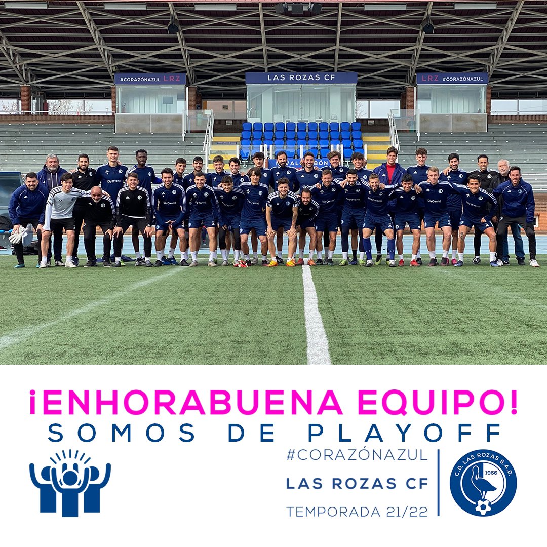 PRIMER EQUIPO| ¡¡¡SOMOS EQUIPO DE PLAYOFF a #SegundaRFEF!!!

✅ Primer objetivo de la temporada conseguido.

No ha sido un camino fácil pero el EQUIPO dirigido por <a href="/CarlosRdiguez17/">Carlos Rodríguez Díaz</a> LO HA CONSEGUIDO.

¡¡¡GRAN TRABAJO DE TODOS!!!

#CorazonAzul | 💙
#QueTodoVuelvaAEmpezar
