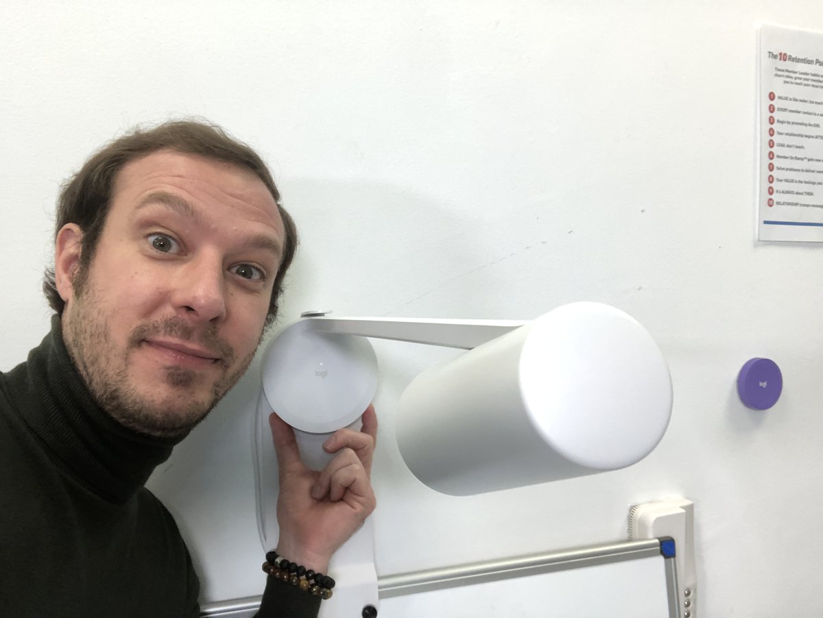 juanmerodio's tweet image. Feliz con mi nueva compañera @LogitechVC Scribe 😍

#GetEveryoneOnBoard #LogitechScribe #AD