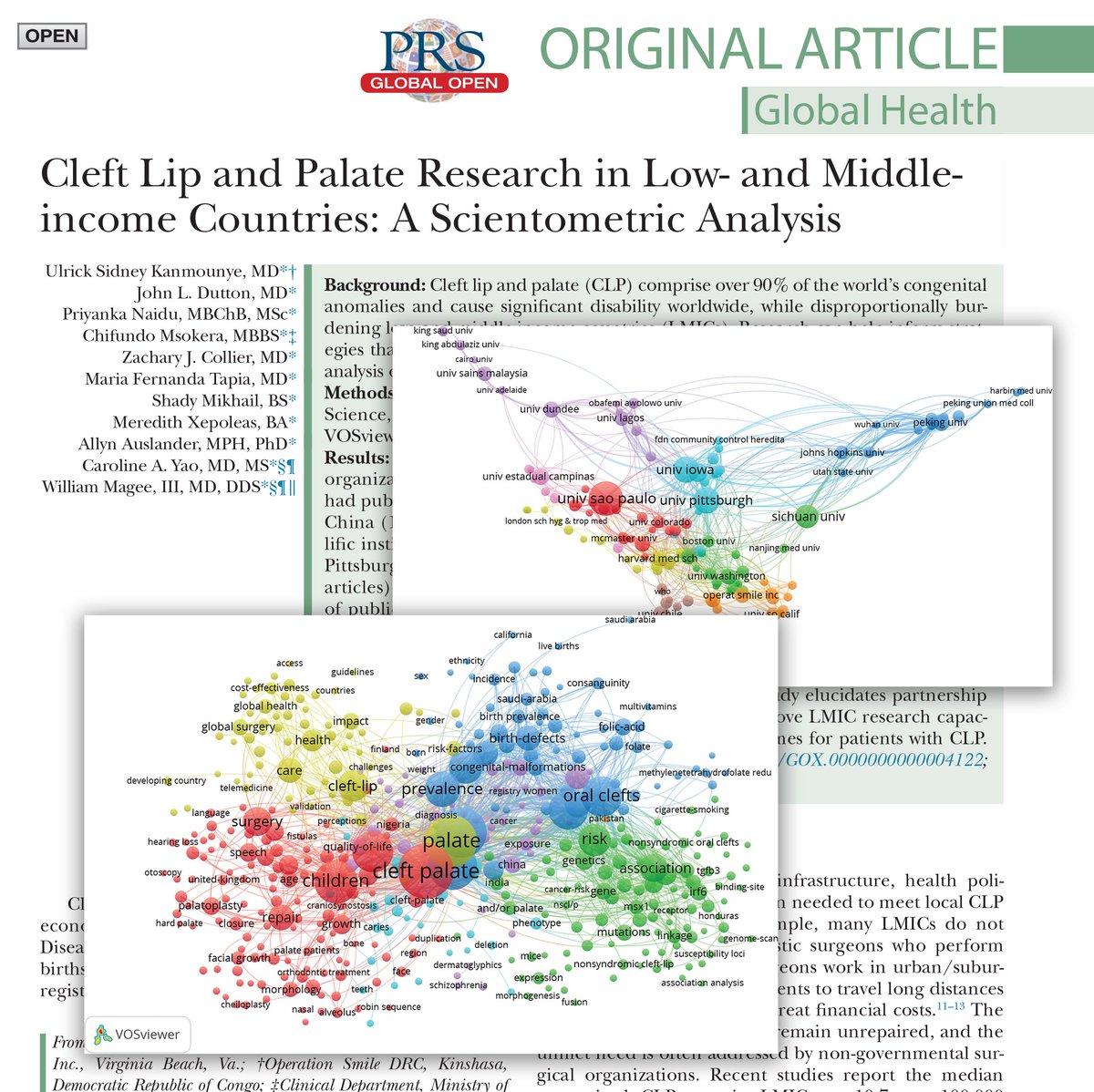 Read these recent papers from our 'Global Health' Section: Hand &Upper Extremity Trauma in the Undocumented Immigrant Population in the US: bit.ly/HandImmagrantP… Cleft Lip & Palate Research in Low- and Middle-income Countries: bit.ly/CleftResearch