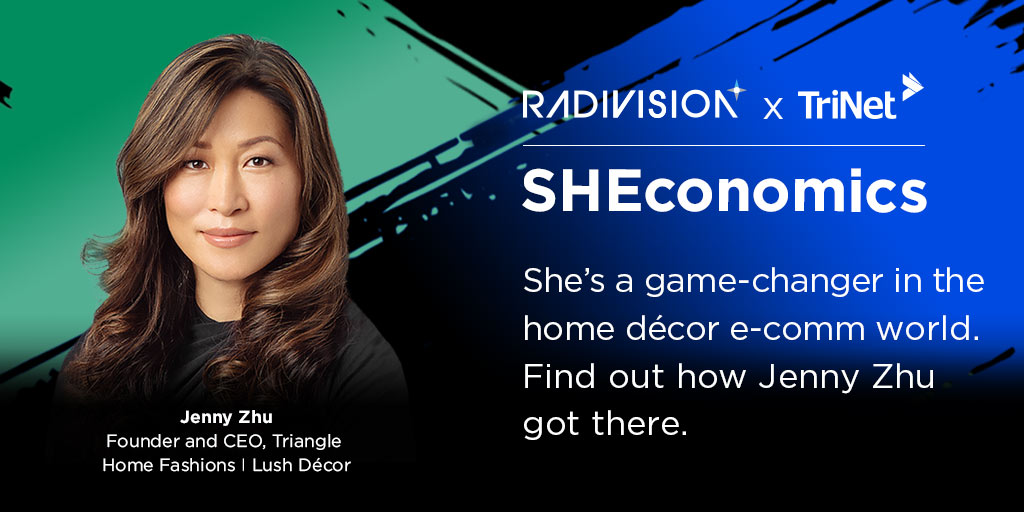 TriNet's tweet image. her textile company during a financial crisis. Watch all episodes of our series celebrating female trailblazers in business. It’s brought to you by TriNet and @Radivision and available on #TriNetRISE. rise.trinet.com/p/a-discussion…
#SHEconomics #TriNetcustomer #businessresilience