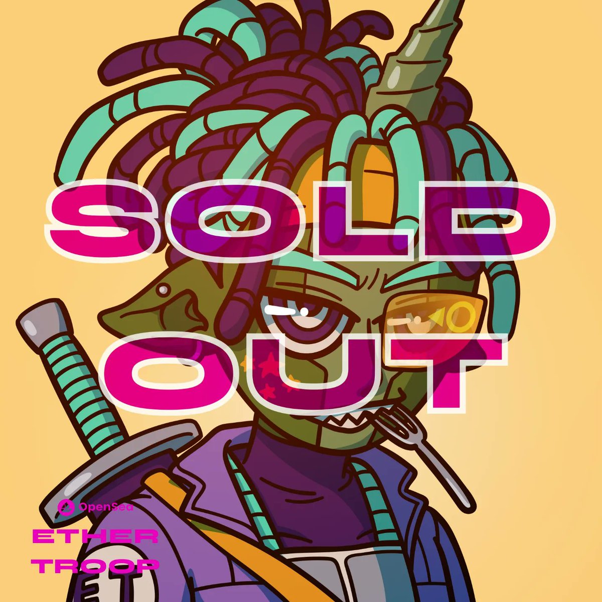 EtherTroop's tweet photo. #NFTSold No. 0410 of #EtherTroop is sold! Check out the #NFTCollection at https://t.co/EmiVucq3vJ
#nft #nftart #nftartist #nftcommunity #nftcollector #openseanft #polygonnft #ethertroopnft https://t.co/YZPnSUZQN8