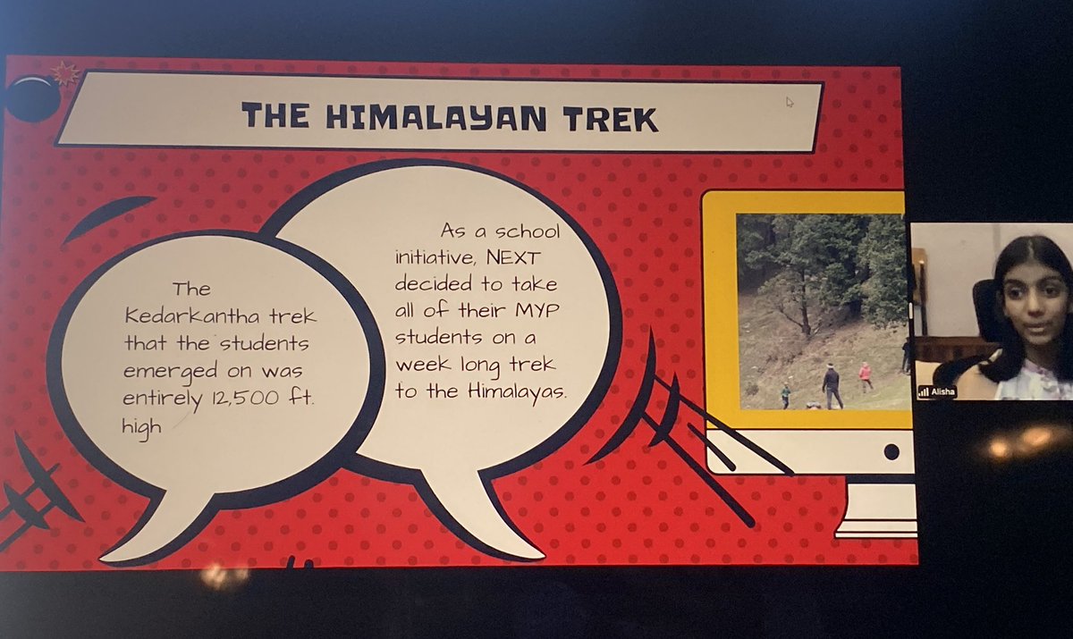 bp_living's tweet photo. Alisha from @school_next shares how her school/advisors planned and prepared 100 youth for the Himalayan Trek! 🤯😲👏🏽👏🏽
#Himalayantrek #BPLiving #webinar https://t.co/flAmCNbje9
