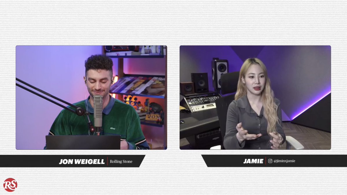 [PICS] 220413 Sobre colaborações favoritas, Jamie disse que ama todas e mencionou: Waves com Kang Daniel e Simon Dominic, na qual ela fez rap mesmo não sendo rapper, 365&amp;7 com pH-1, Joker com BIG Naughty, e também as músicas com Cheetah, BRYN e TRADE L.

#제이미 #JAMIE