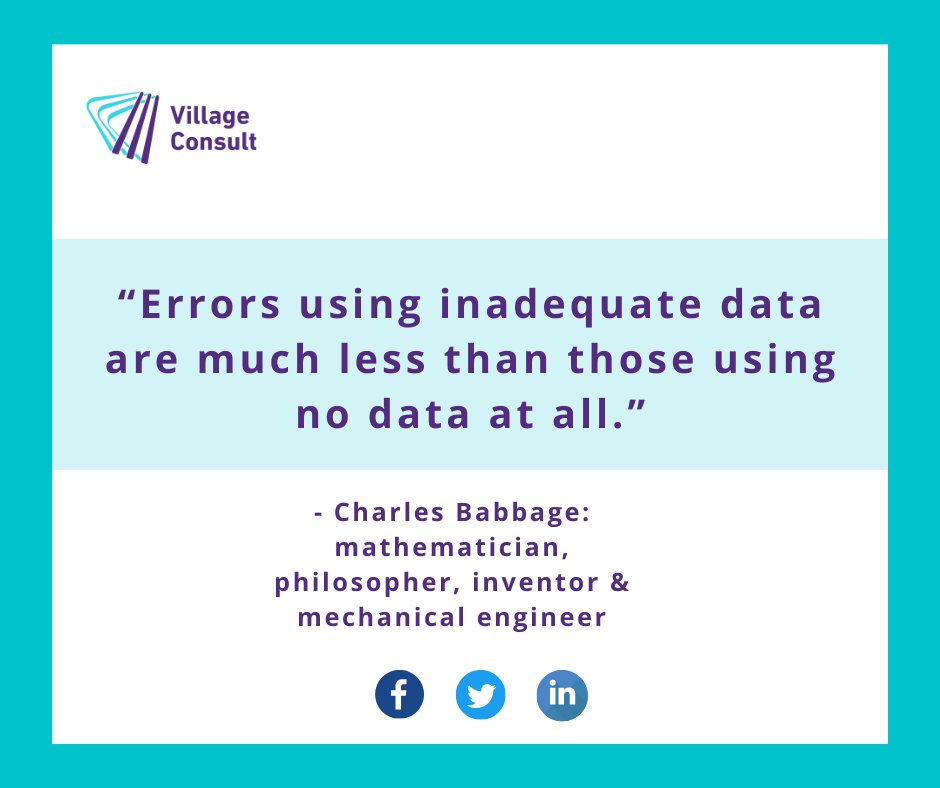 Mistakes made without data can be far worse than those made with inadequate data 

#research #data #DataAnalytics