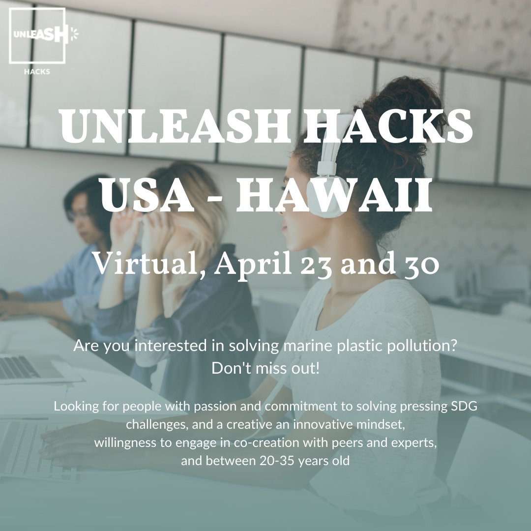 Our Hawaii hack is less than 2 weeks away! Spots available for highly qualified individuals. Email unleashhacksusa@gmail.com to be considered.

#innovation #entrepreneurship #sustainability <a href="/UNLEASHlab/">UNLEASH</a>