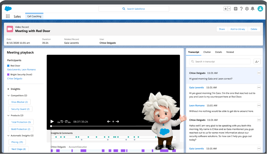 asagarwal's tweet photo. #SalesforceSpring22 With access to voice and video call transcripts, sales reps and managers can quickly parse customer conversations without relying on the call audio. They can jump seamlessly to the corresponding section of the transcript - https://t.co/EnndyqLQ3r https://t.co/FppGK1z245
