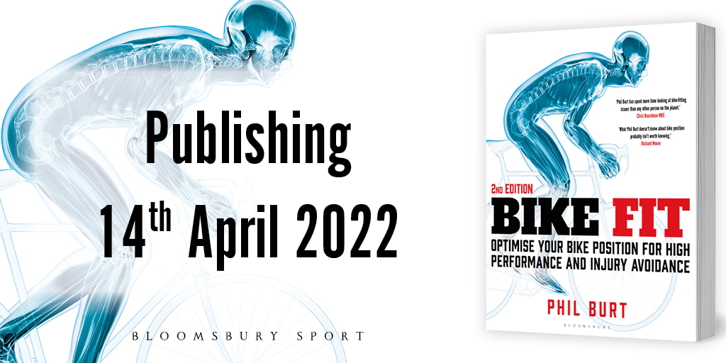 Publishing tomorrow - Bike Fit 2nd Edition, <a href="/PhilBurtInnov/">Phil Burt Innovation</a> accessible and updated guide to finding the perfect cycling position. 
Pre-order now: bit.ly/3uv4Z0Y
