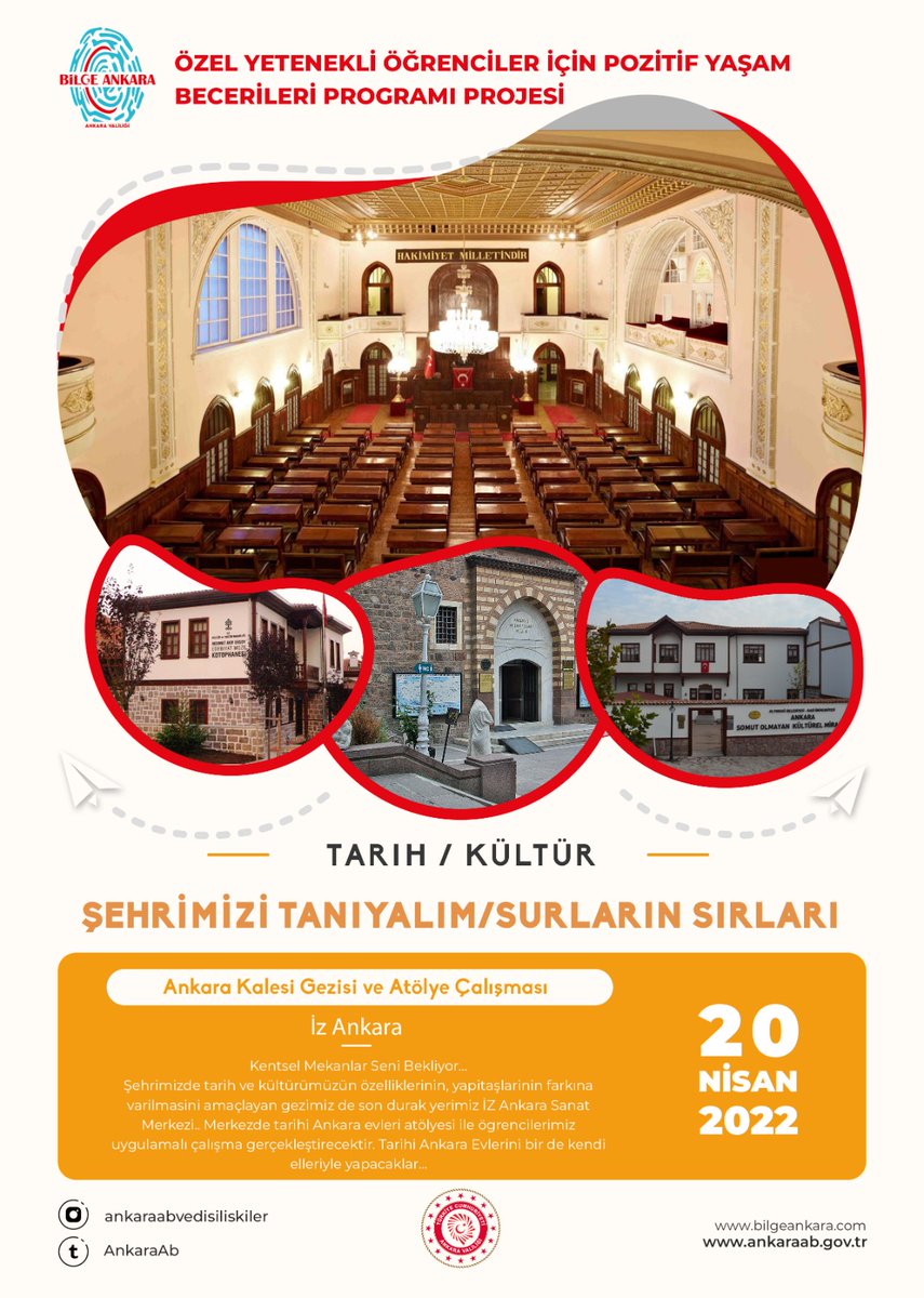 YBilsem's tweet photo. Ankara Valiliğimizce yürütülen öğretmenlerimiz Sevda KIR, Sümeyra TEMİZHAN, Müşerref DALKILIÇ'ın rehberlik ettiği BİLGE ANKARA projesinin ilk gezisini gerçekleştiriyoruz.
@BilsemMeb @varmik @mramazanbarin @Harunfatsa @karahanstk @MetinHalc2 https://t.co/ztMiClZuXB