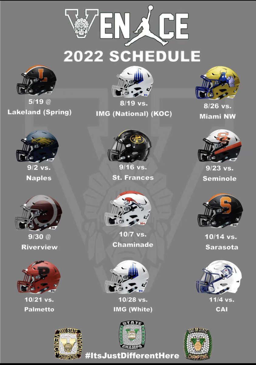 2022 official schedule.  #COMPETE #ITSJUSTDIFFERENTHERE