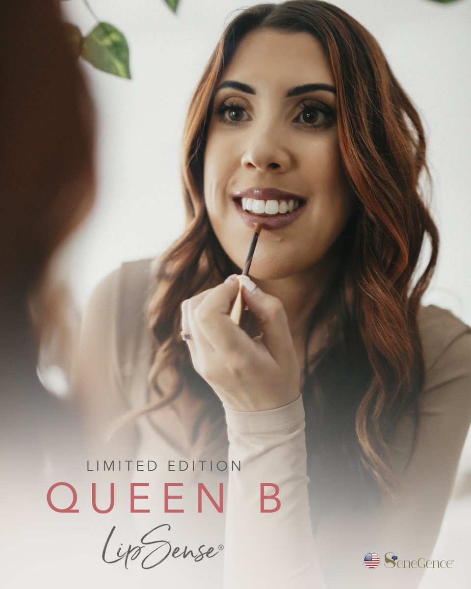 senegence's tweet photo. Created by SeneGence Crown Princess and Make It Mine Winner Tracey Zimmer comes Limited Edition Queen B LipSense® - a light mauve shade with a matte finish! 👑

*Sold individually. Now available in the USA, CAN, AUS, NZL, MEX, and HKG. https://t.co/qheb7hAdhz
