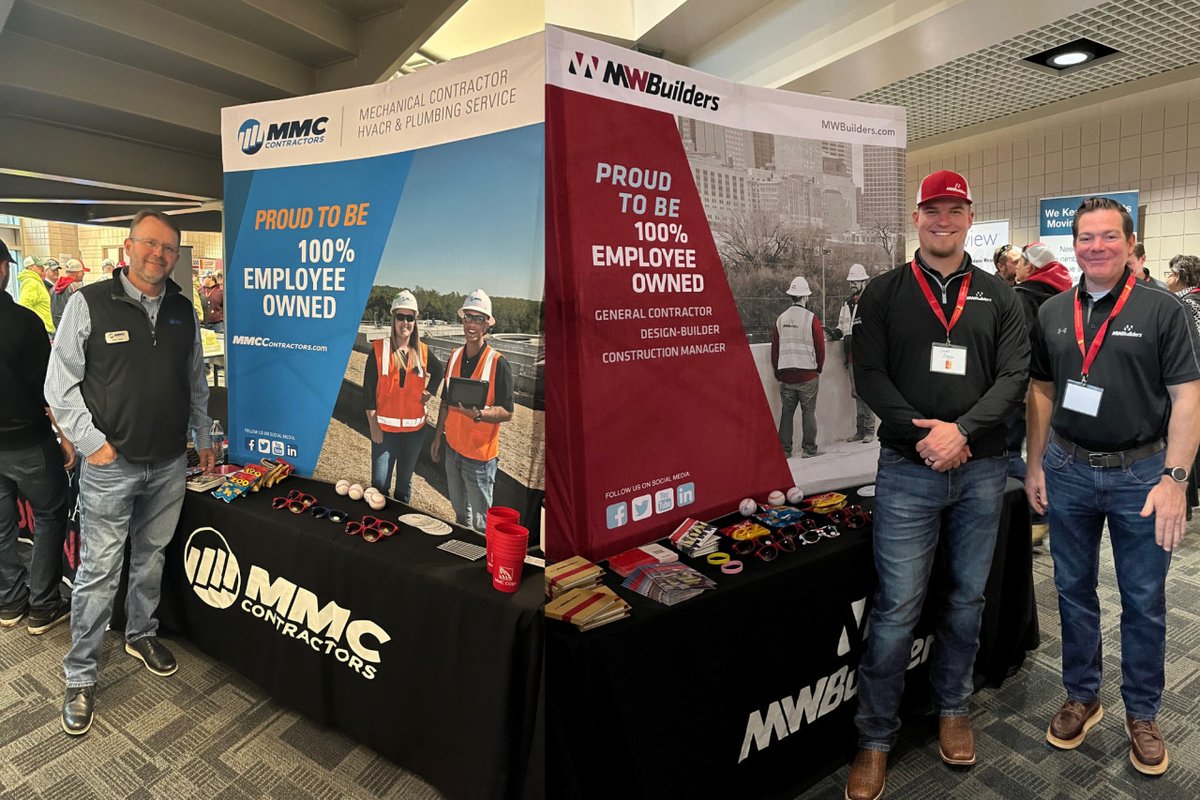 We're at the <a href="/pittstate/">Pittsburg State</a> Annual School of Construction Expo today, with the help of our brands <a href="/MWBuilders/">MW Builders</a> and <a href="/MMCContractors/">MMC Contractors</a>, getting high school and college students excited about careers in the construction industry. Be sure to come say hello!
#Construction #CareerPath
