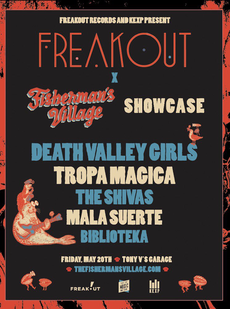 freakoutrecords's tweet photo. Who’s ready to Freakout with us and KEXP at the Fisherman’s Village Music Festival in May ?! https://t.co/am9ENEqveH