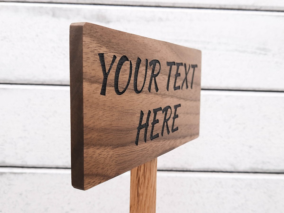 etsy.me/3xrdjB4
Miniature custom tabletop sign post. Your text or phrase engraved and hand painted on Walnut :)

#wood #sign #woodworking  #handmade #usa #design #art #california #woodwork #losangeles  #signs #homedecor #furniture #home #diy  #decor #signage #nature