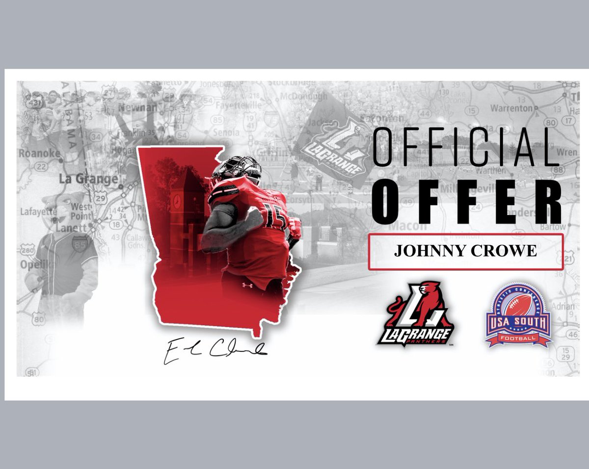 After a great talk with <a href="/CoachKendallTod/">Coach Kendall Todd</a> I am very blessed to receive my first offer from @LCPanthers_FB thankful for all the coaches that got me here <a href="/Coach_Ruth01/">Jarred Rutherford</a> <a href="/CoachBrad_Smith/">Brad Smith</a> <a href="/Ed_Russ167/">Ed Russ</a> @CoachReed_LHS <a href="/LHSFBRecruits/">Loganville Football Recruits</a>