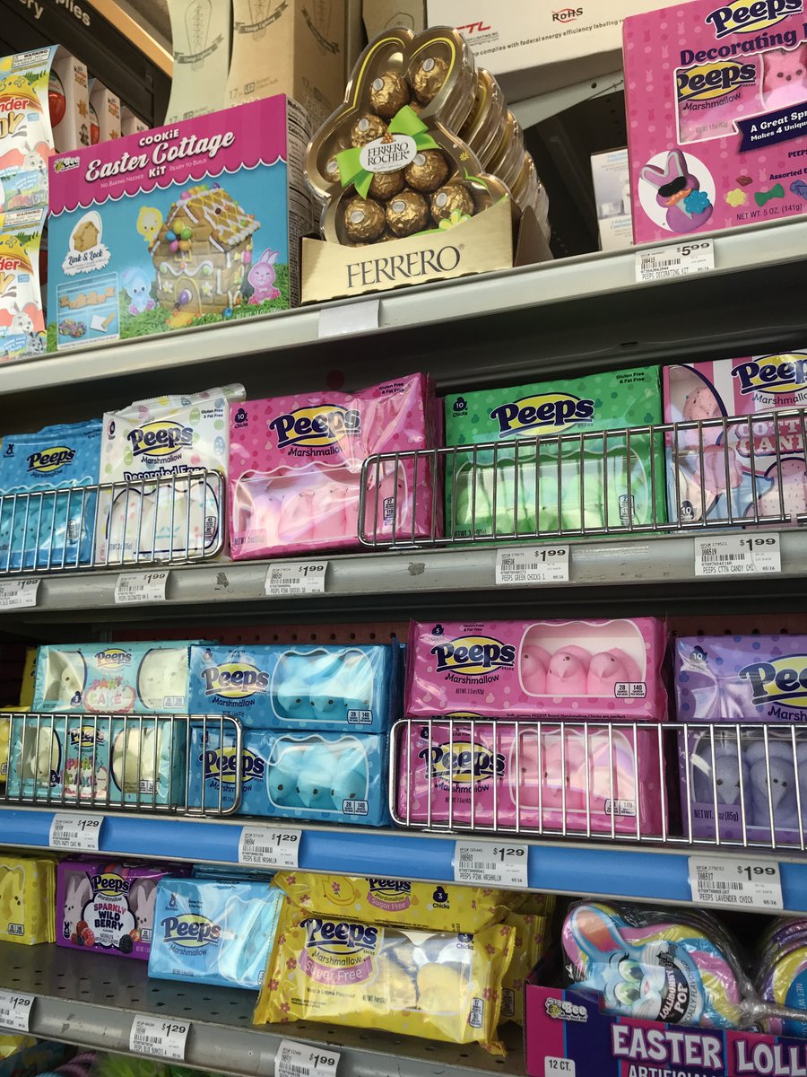 Standard5n10Ace's tweet image. Did you wait until the last minute to get #BasketStuffers? No worries, we've got you!😊 Oh, and while you're here check out all the flavors of PEEPS! 😮 #MoreThanAHardwareStore #MyLocalAce #Easter