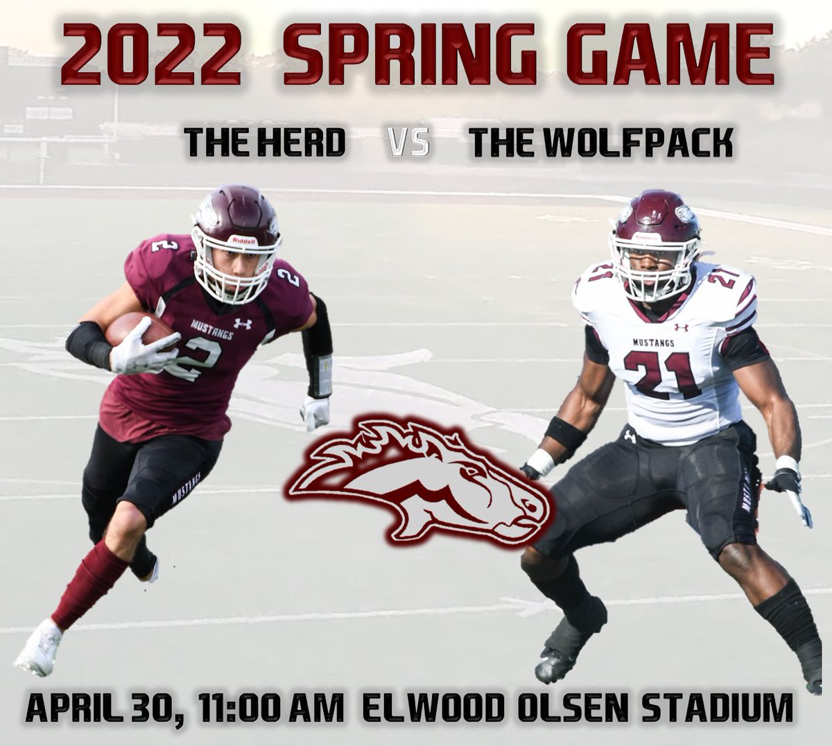 The start time for our spring game is now 11AM #Rarebreed
