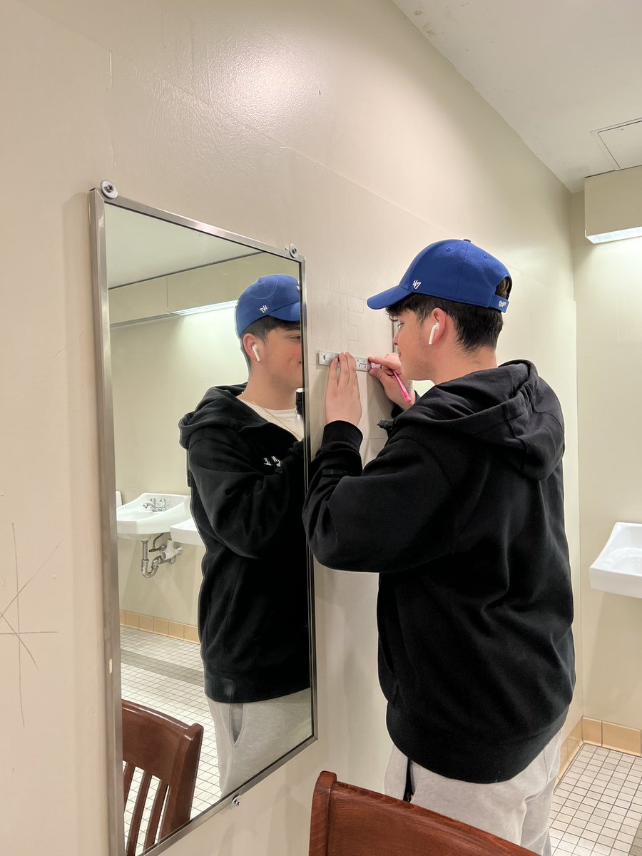 Angel’s PBDA is creating an empowering mural in the boy’s bathroom! Stay tuned for the final product 
#pantherpower