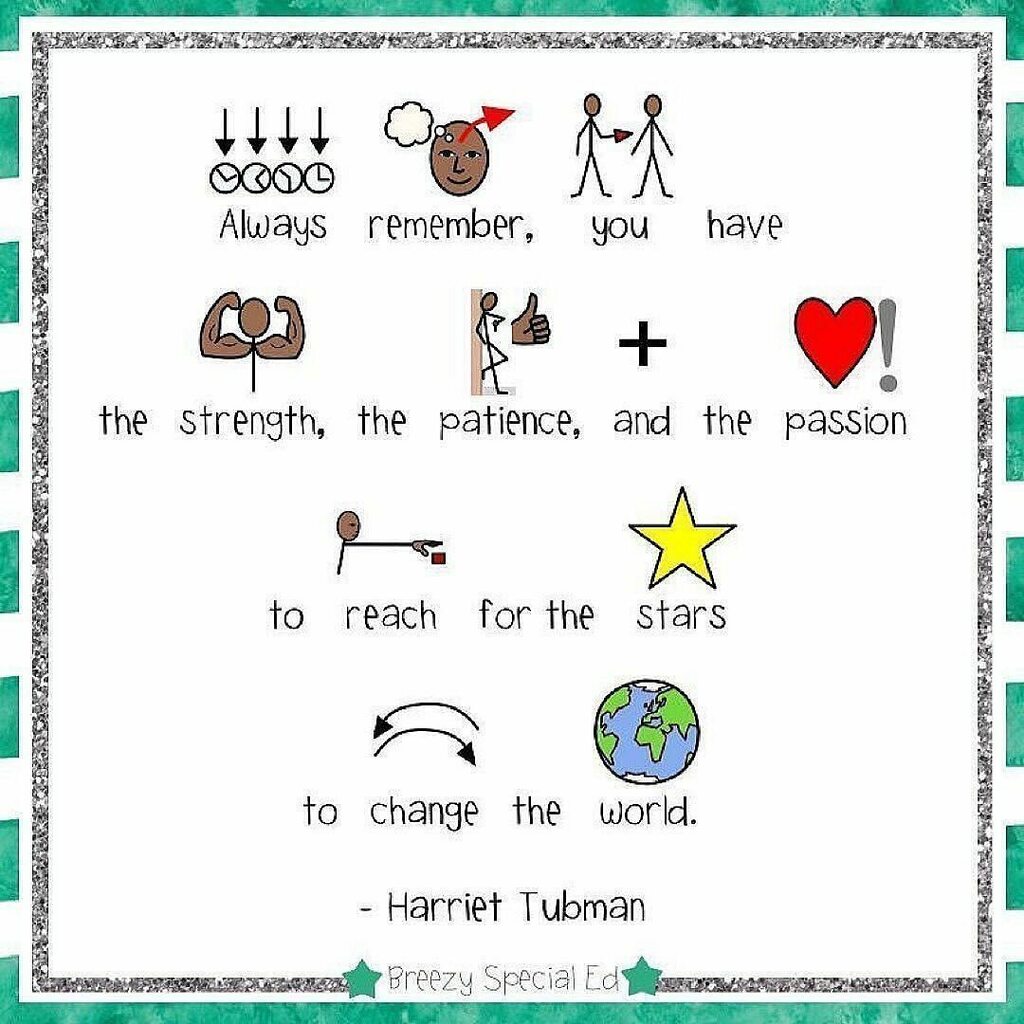 Widgit_Software's tweet photo. 📷:@breezyspecialed
❤️ Tag someone who could use this reminder today!!
#reachforthestars #changetheworld #harriettubman #widgit #iteachsped #spedtribe #teachersofinstagram #teachersfollowteachers #instateacher #instateachers #teachersofig #teacher … https://t.co/WAoXmo1XRF https://t.co/60Tv8bVwme