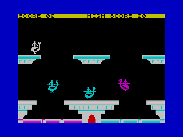 OldSchoolBooks1's tweet photo. Wednesday's #retrogaming on the #ZXSpectrum #LancerLords from #RabbitSoftware , jousting on an #Ostrich...yes, really! It's frustrating but you have to admit it's a novel idea! I'd advising using a joystick on this one though. https://t.co/SDEP2K4qNb