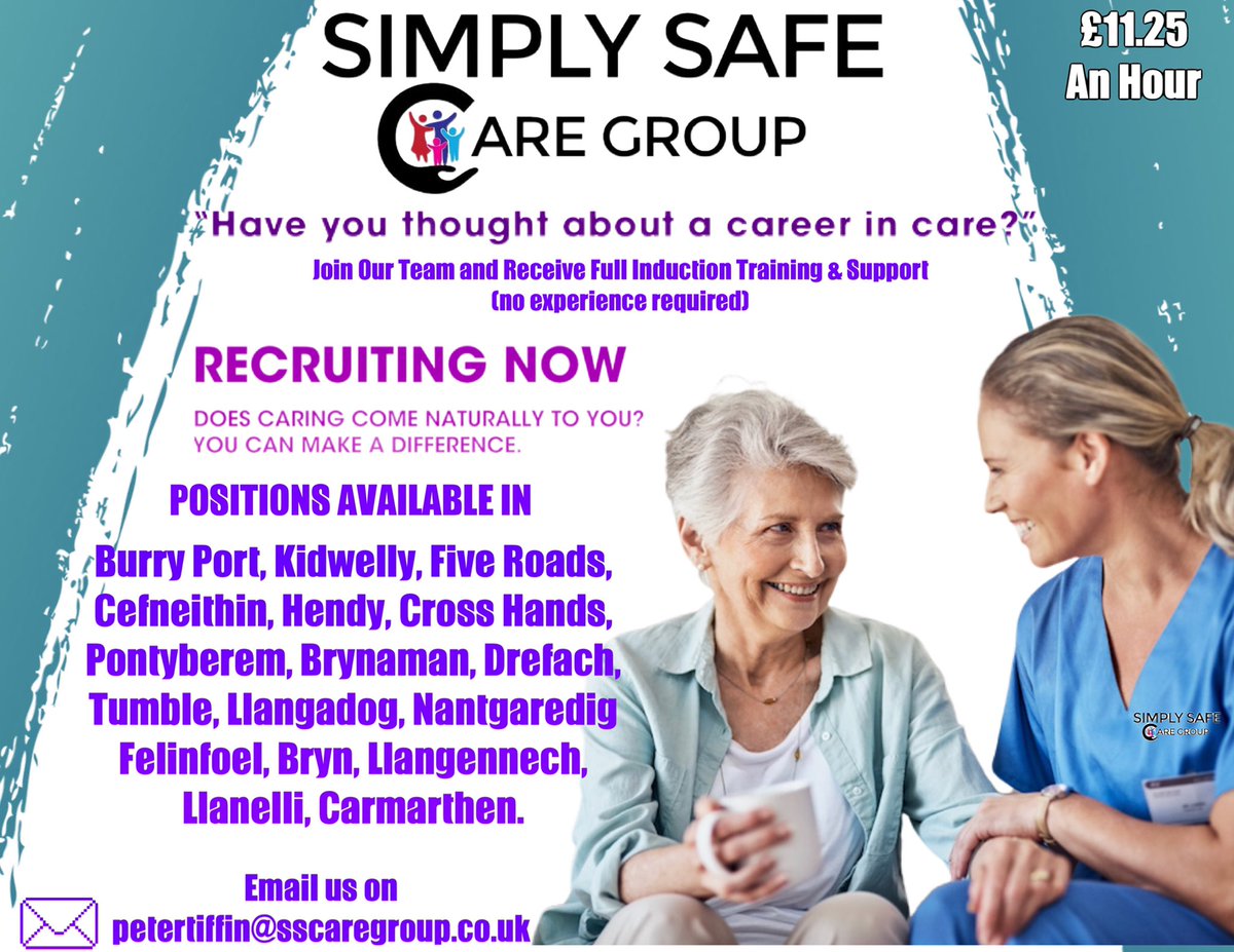 care_simply's tweet photo. 🔶POSITIONS AVAILABLE NOW🔸

💰£11.25 AN HOUR 
⏱FLEXIBLE WORKING HOURS 
👩💻FULL TRAINING 
👩🏻🎓PAID WHILST TRAINING 
👩🏫SUPPORT ON FURTHER TRAINING 
🚗DRIVERS &amp; NON DRIVERS WANTED

📞CONTACT US TODAY ⌨️ https://t.co/4HLbC7ZWX8