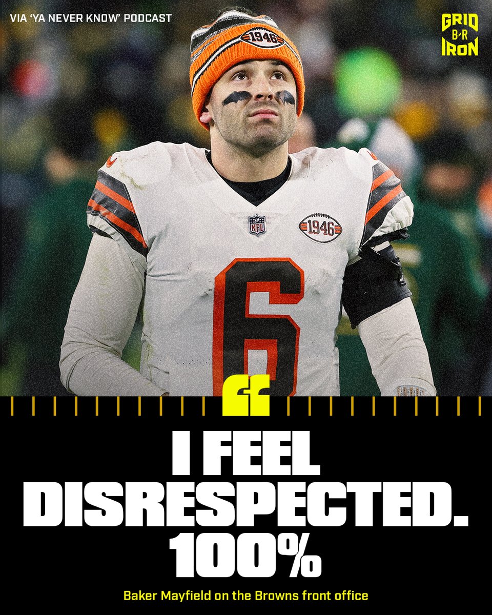 BleacherReport's tweet photo. Baker says he felt disrespected by how the Browns handled his situation. https://t.co/5yksY3UReF