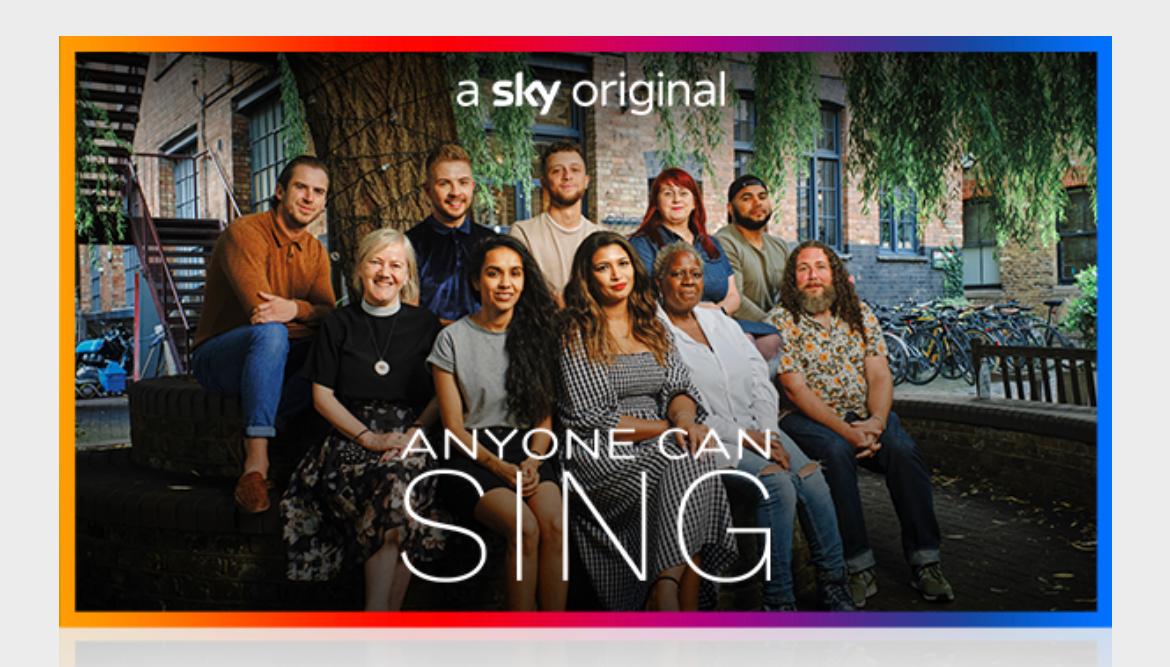 It's tonight. We're on TV. Watch Anyone Can Sing on Sky Arts, Now or Freeview channel 11 @ 8pm and you'll see the Pink Singers helping one of the contestants to fulfil their dreams! #anyonecansing
