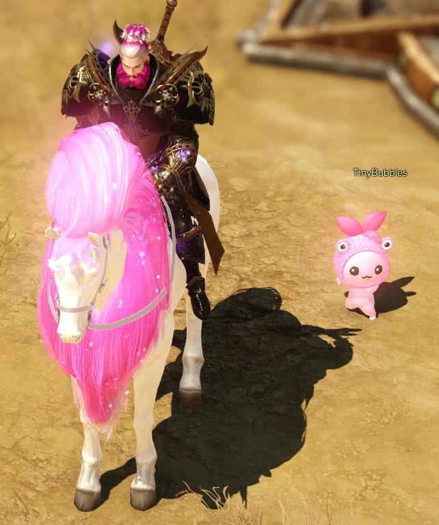 Bellanore_'s tweet photo. Meet Bubblegrump, my Paladin in @playlostark … allllll the pink!!! https://t.co/7P1uH0nbCb