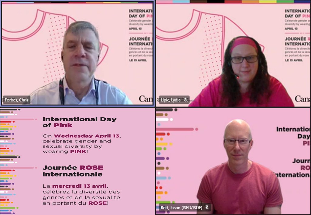 We are grateful to have Deputy Minister <a href="/ChrisWForbes/">Chris Forbes</a> and all who have joined us today for the #PSPNDayofPink2022 event to raise awareness against LGBTQ2+ discrimination.

Our voices are stronger when we are #united!